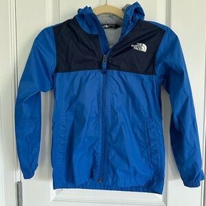 North Face Boys Rain Coat with Hood, Size 7-8